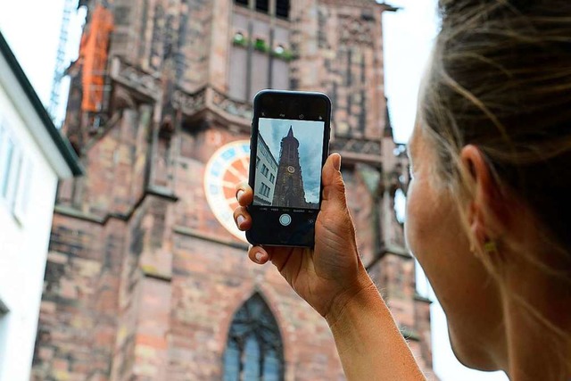 Nicht nur der Freiburger Mnsterturm eignet sich fr Instagram-taugliche Fotos.  | Foto: Ingo Schneider