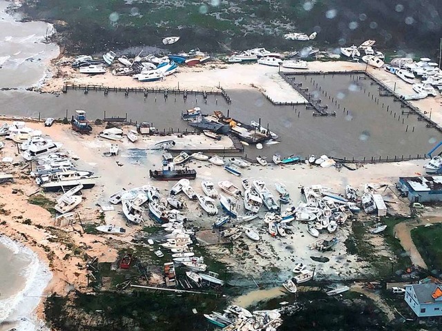 Der zerstrte Hafen auf Andros Island, Bahamas  | Foto: HO (AFP)