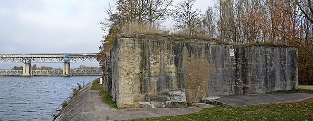 Der Bunker am Stauwehr  | Foto: Hannes Lauber