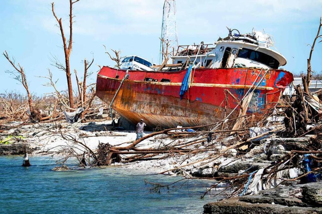 Zerstörungen auf den Bahamas nach Hurrikan Dorian  | Foto: BRENDAN SMIALOWSKI (AFP)
