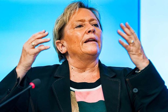 Baden-Wrttembergs Kultusministerin Susanne Eisenmann (CDU).  | Foto: Thomas Niedermller (dpa)