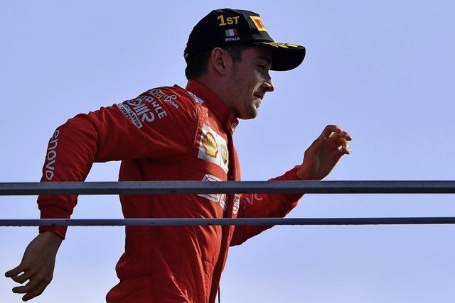 Leclerc sorgt für eine Ferrari-Party