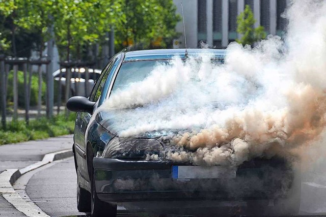 Da Anwohner die Rauchentwicklung schne...er Motorhaube beschdigt (Symbolbild).  | Foto: Gyula Gyukli