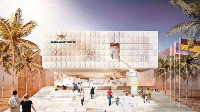 So sollte der Pavillon des Landes auf der Expo aussehen.   | Foto: aden-Wrttemberg Expo 2020 Dubai GmbH