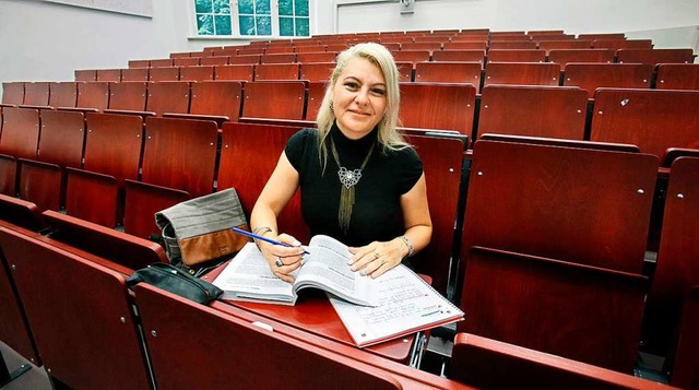 Die 49-jhrige Aline Lerner ist an der...gnitionswissenschaften eingeschrieben.  | Foto: Horst Haas
