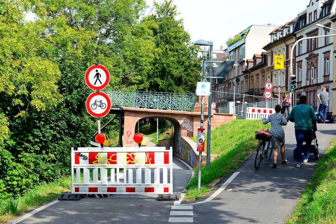 Ab Donnerstag ist der Radschnellweg FR...e als Wiedergutmachung fr die Sperre.  | Foto: Ingo Schneider