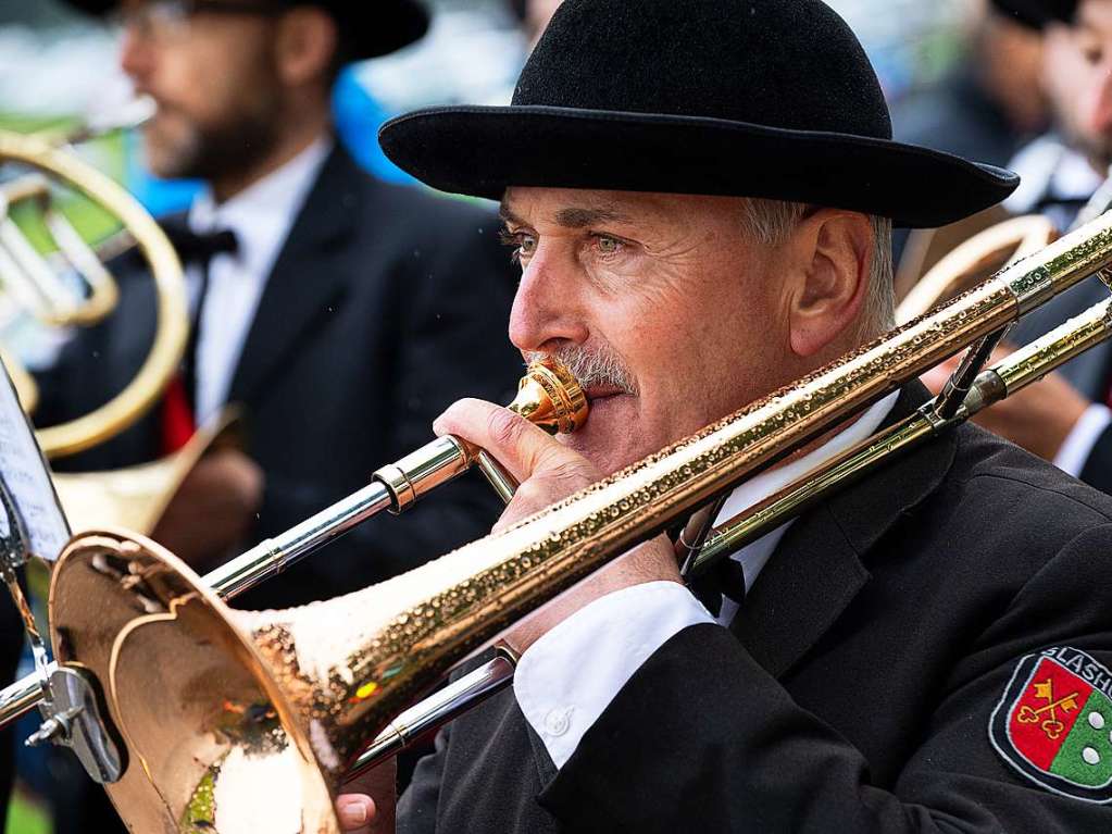 Gute Stimmung – ob in der Halle bei Musik, Party und Tanz oder drauen beim Umzug – herrschte beim Rossfest in St. Mrgen.