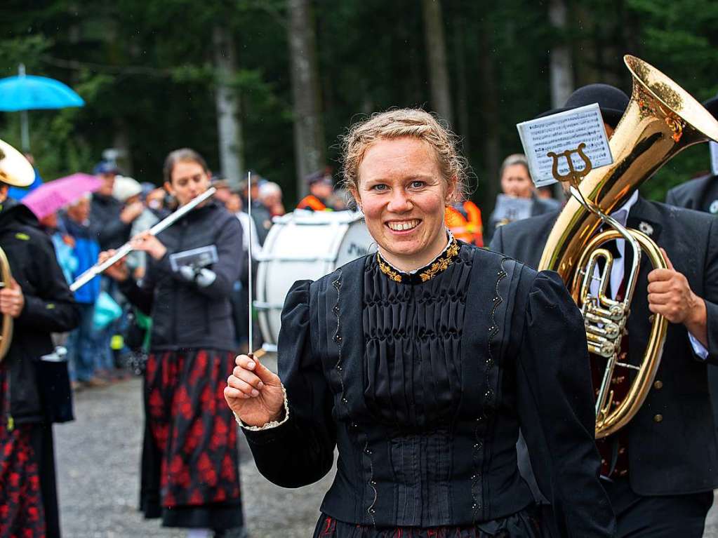 Gute Stimmung – ob in der Halle bei Musik, Party und Tanz oder drauen beim Umzug – herrschte beim Rossfest in St. Mrgen.