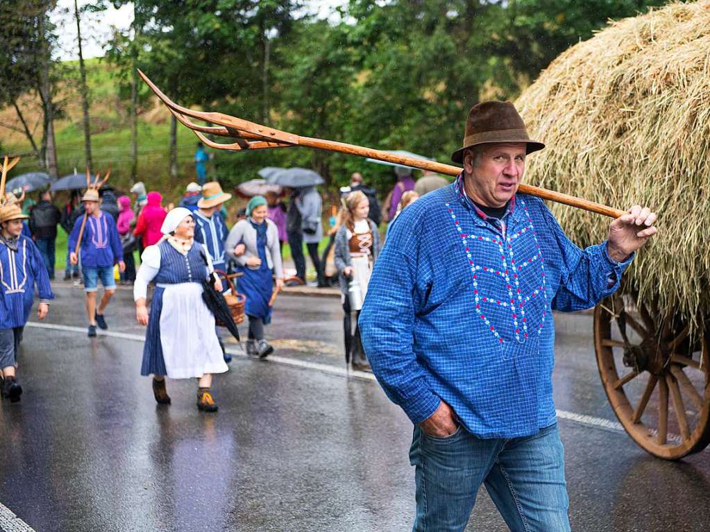 Gute Stimmung – ob in der Halle bei Musik, Party und Tanz oder drauen beim Umzug – herrschte beim Rossfest in St. Mrgen.