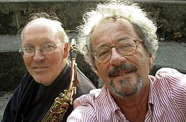 Martin Jsel (Rezitation) und Ralf Geisler (Saxophon).  | Foto: RalfGeisler-MartinJsel