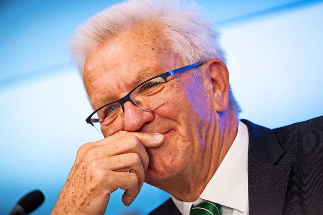 Tritt nochmal an: Winfried Kretschmann.  | Foto: Sebastian Gollnow (dpa)