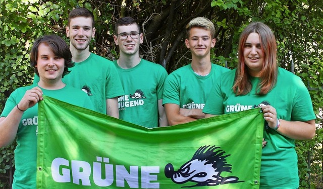 Der Vorstand der Grnen Jugend Ortenau...nst, Jakob Schwerer und Laura Duber.   | Foto: Grne Jugend