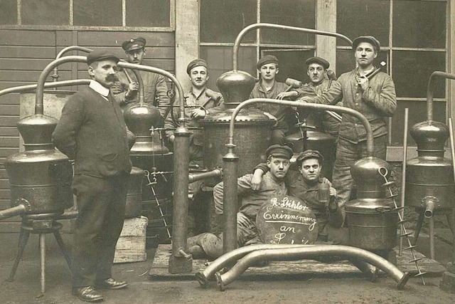 Das Bild  aus dem Jahr  1920  zeigt de...ten aus den Anfngen des Unternehmens.  | Foto: Firma