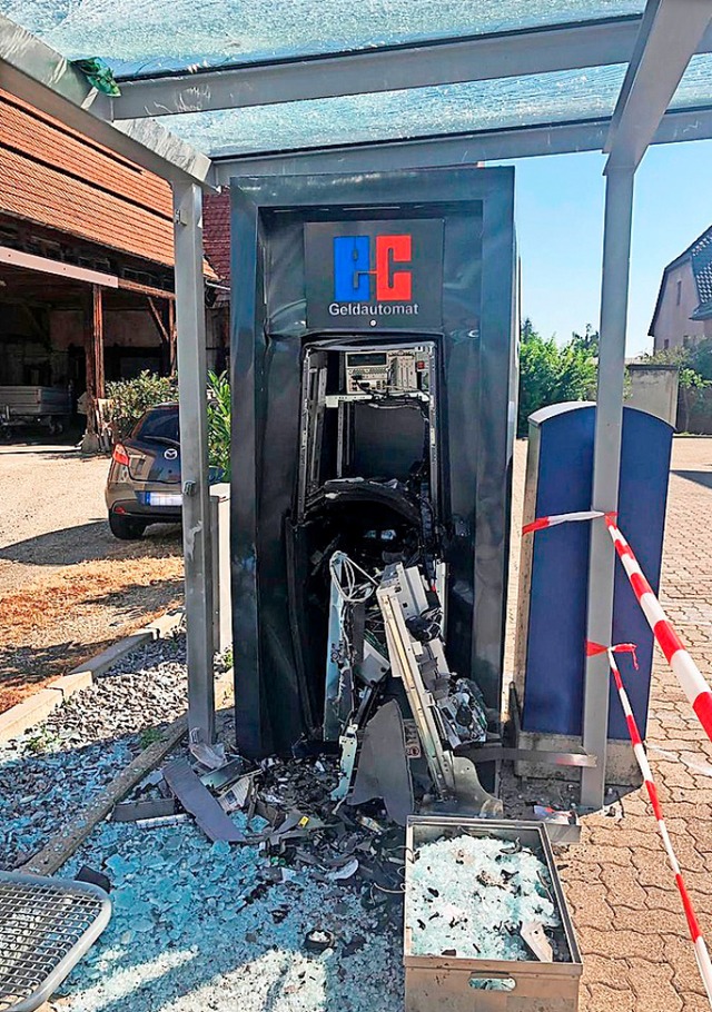 Der Automat nach dem Angriff  | Foto: Privat