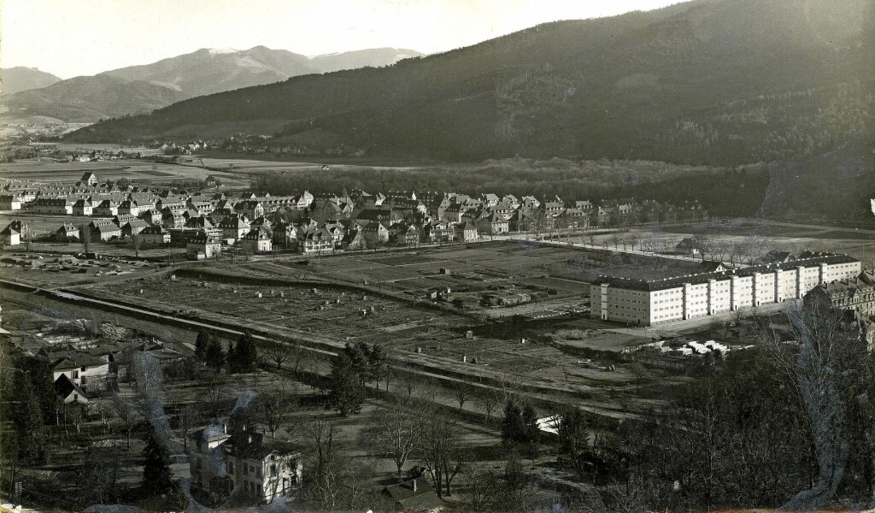 Das um 1929 entstandene Foto zeigt den...igen Berghänge das Dorf Littenweiler.   | Foto: Archiv Joachim Scheck