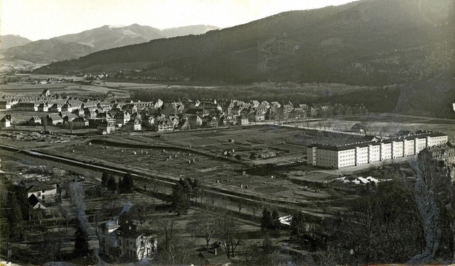 Das um 1929 entstandene Foto zeigt den...igen Berghnge das Dorf Littenweiler.   | Foto: Archiv Joachim Scheck