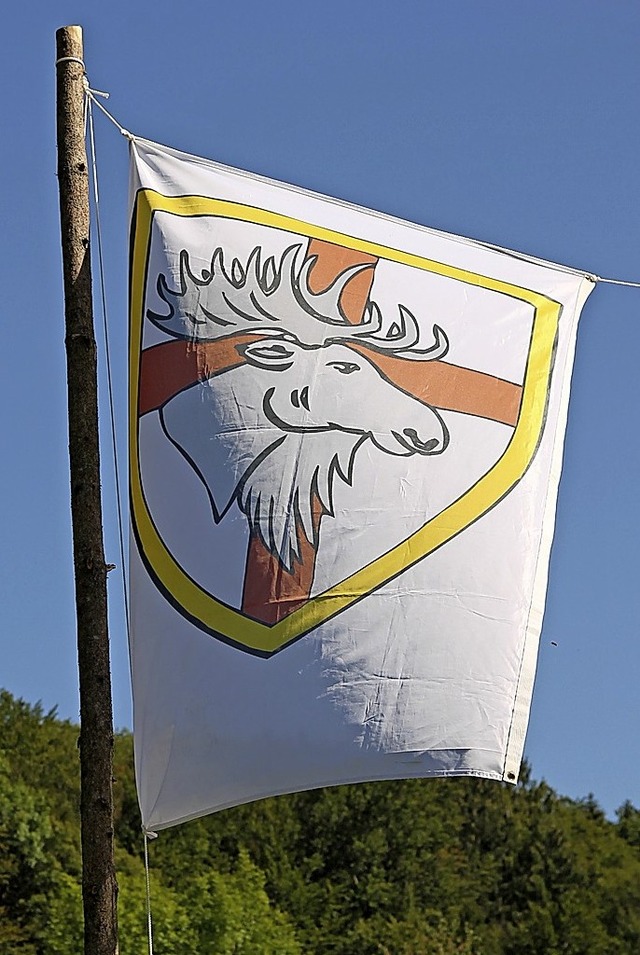 Natrlich verfgt der Stamm der Elche auch ber eine eigene Flagge.  | Foto: suedkurier