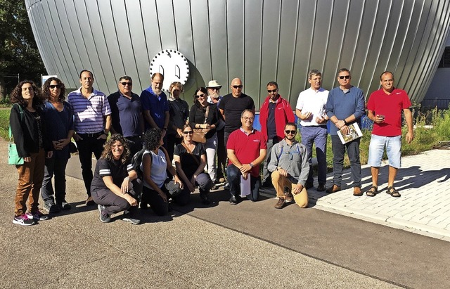 Eine  Gruppe israelischer von Umweltfa... besuchte das Klrwerk in Grezhausen.   | Foto: privat