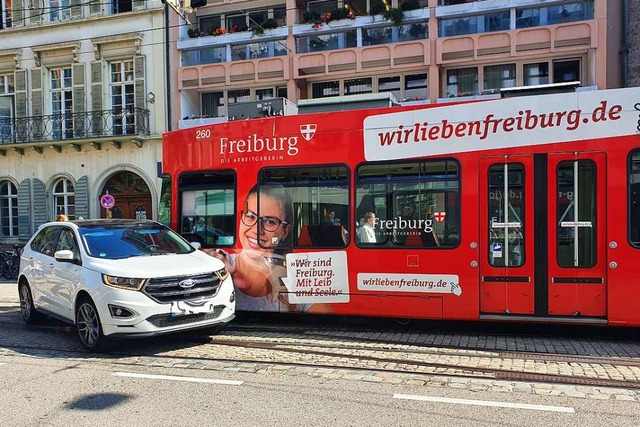 Der Unfall am Dienstagmittag beeintrchtigt den Tramverkehr.  | Foto: Sina Schuler