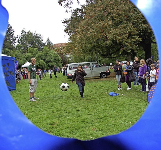 &#8222;Badenova bewegt&#8220; heit es...tag wieder im Offenburger Brgerpark.   | Foto: Ralf Burgmaier