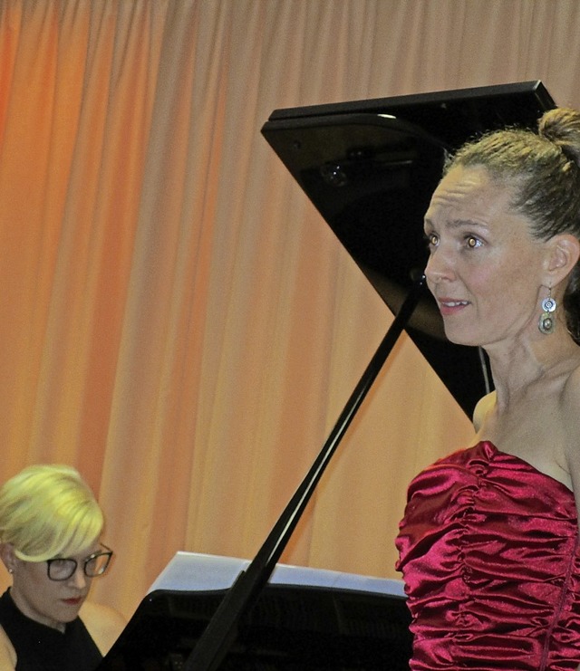 Koloratursopranistin Caroline Lafont mit  Pianistin Friederike Wild  | Foto: Renate Griesser