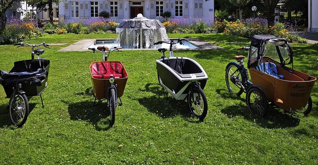 Lastenrder gibt es mittlerweile in di...rg knnen Testfahrten gemacht werden.   | Foto: Stadt Lahr