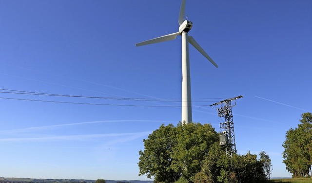 Seit 1990 steht das Windrad auf dem Au... Pionieren  fr  erneuerbare Energie.   | Foto:  Wursthorn, Jens