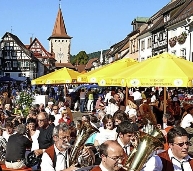 Tolle Kulisse: In Gengenbach ist   Wein- und Stadtfest.   | Foto: Hubert Rderer