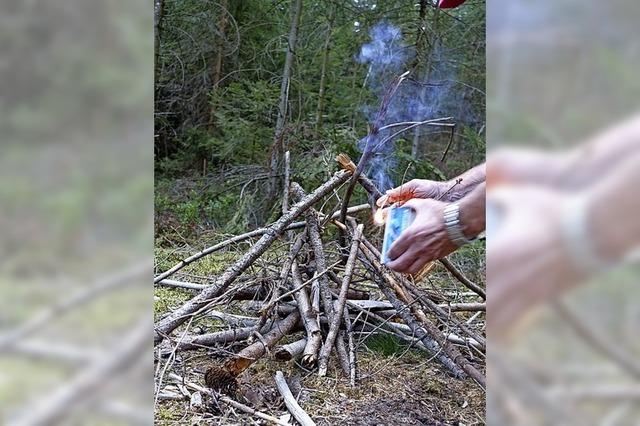 Feuer im Wald geht gar nicht