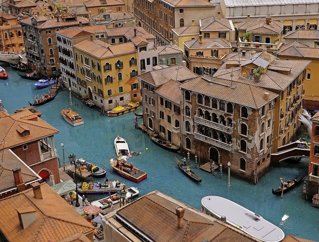 Sieht  aus wie echt: Venedig im Miniaturwunderland  | Foto: Franz Lerchenmller 