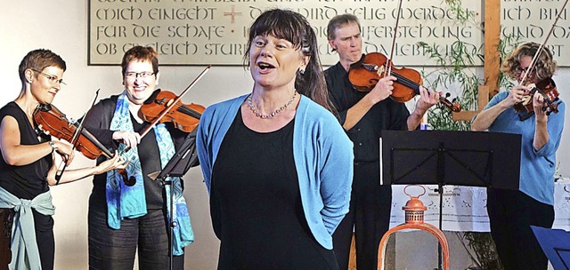 Sopranistin Jacqueline Forster und das... Reihe der Eichener Sonntagsmusiken.    | Foto: Roswitha Frey