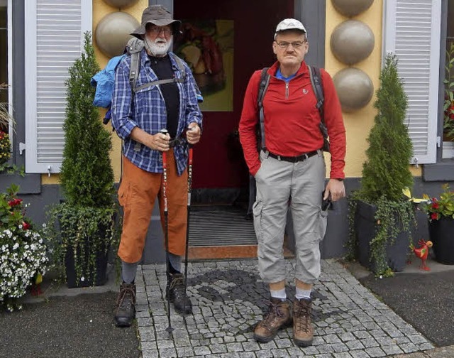 Thomas Streib (rechts) und Karlheinric...erten gemeinsam den bekannten Westweg.  | Foto: privat
