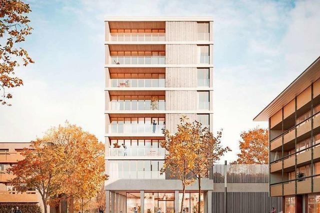 Das hchste Holzhaus Deutschlands entsteht in Freiburg-Weingarten