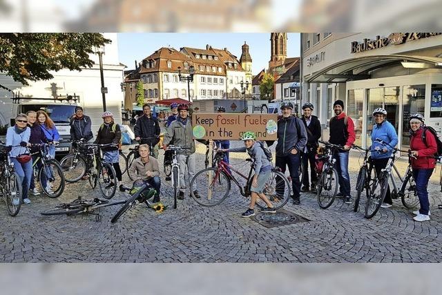 Fahrradkorso zur Klima-Demo