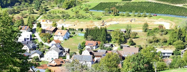 Die Erschlieung des Neubaugebiets unterhalb der Reben hat begonnen.   | Foto: Moritz Lehmann