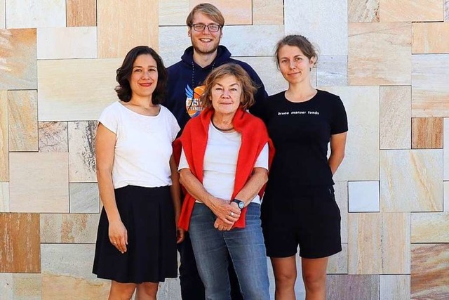 Grnes Vorstandsquartett (von links): ...Jan Otto, Maria Viethen, Sophie Schwer  | Foto: Jana Kaufmann