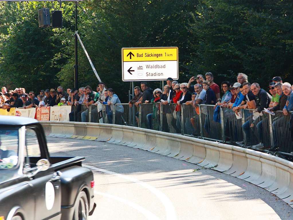 Viel zu sehen gibt es fr die Zuschauer beim Oldtimer-Rennen Eggberg Klassik 2019 in Bad Sckingen.