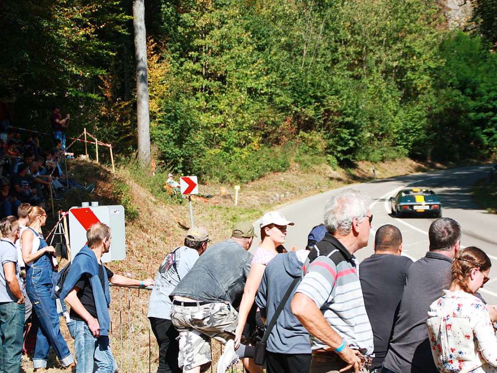 Viel zu sehen gibt es fr die Zuschauer beim Oldtimer-Rennen Eggberg Klassik 2019 in Bad Sckingen.