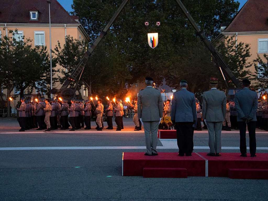 Die Deutsch-Franzsische Brigade stellte sich am Samstag beim Tag der offenen Tr der ffentlichkeit vor.<?ZP?>
