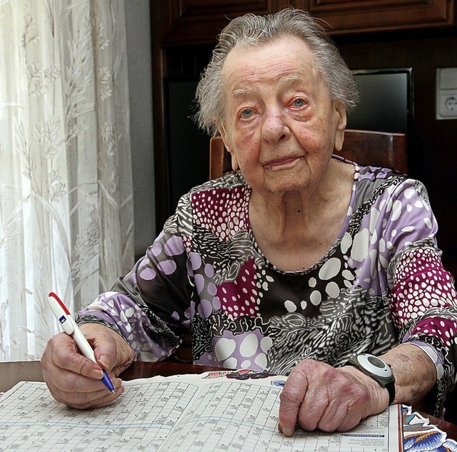 Herma Schug ist 104 Jahre alt  | Foto: Peter Heck
