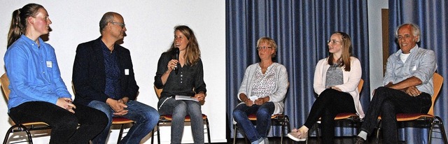 Auf dem Podium diskutierten (von links...llunder, Anja Thome und Albert Whrle.  | Foto: Dorothea Scherle