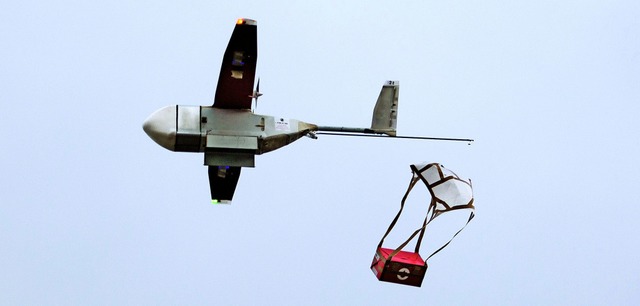 Bis zu 120 Stundenkilometer schnell si...nnten Fluggerte der US-Firma Zipline.  | Foto: Karel Prinsloo