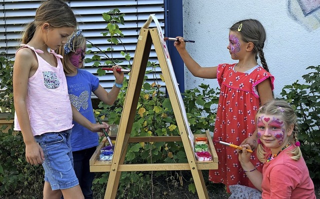 Ganz auf Kinder ausgerichtet war das P...rigen Bestehen von Treffpunkt Kinder.   | Foto: Simon David