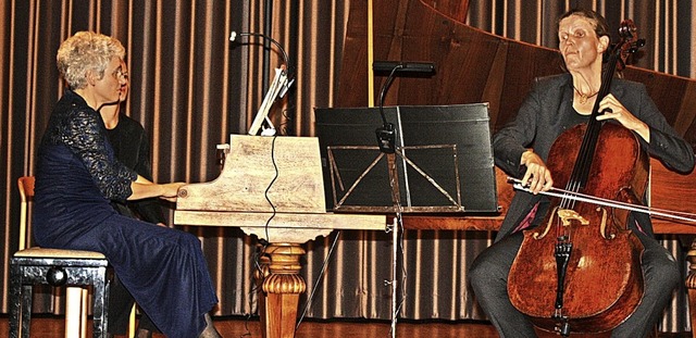 Pianistin Jutta Ernst und Cellistin Kristin von der Goltz.  | Foto: Hildegard Karig