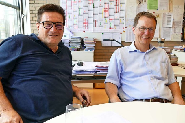 Direktor Volker Habermaier und der ste... auf eine klare  Ausrichtung des GBGs.  | Foto: Ingrid Bhm-Jacob