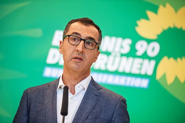 Der unterlegene Herausforderer: Cem zdemir  | Foto: Arne Immanuel Bnsch (dpa)