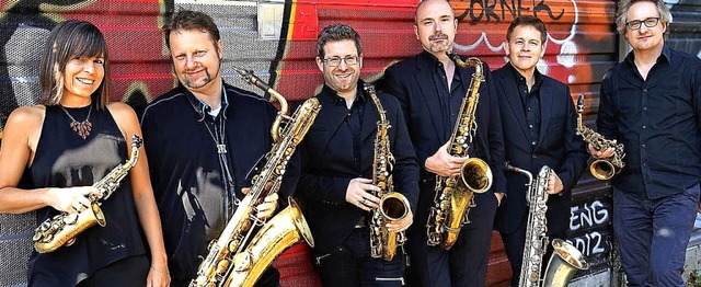 Das Raschr Saxophone Quartet &#8211; hier in Sextett-Besetzung  | Foto: Roger Hanschel
