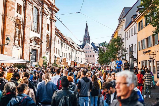 Wie viele Menschen haben Ende September beim Klimastreik teilgenommen?  | Foto: Fabio Smitka