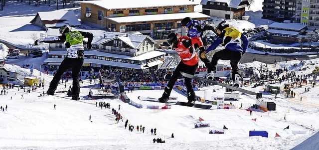 Ob es weiter fliegende Snowboardcrosse... ist noch nicht abschlieend geklrt.   | Foto: Patrick Seeger