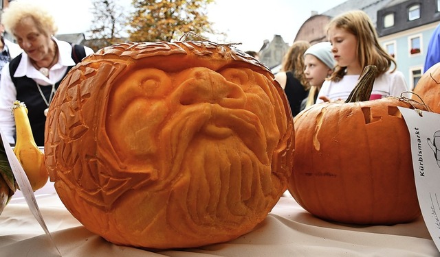 Auch heuer gibt es im Rahmen des Herbstfestes den Krbisschnitzwettbewerb.  | Foto: Barbara Ruda